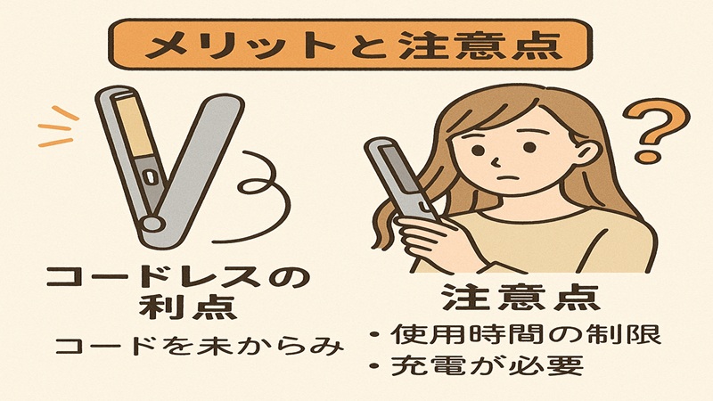 コードレスの利点と注意点