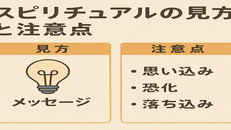 スピリチュアルの見方と注意点