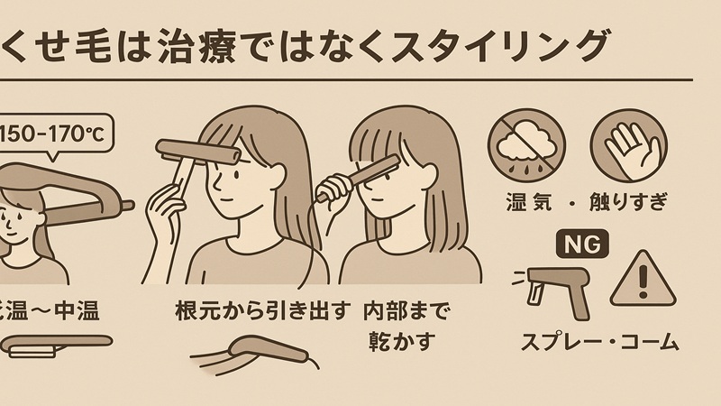 ヘアアイロンでくせ毛が治る？前髪まっすぐを崩さない完全ガイド