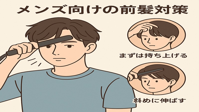 メンズ向けの前髪対策