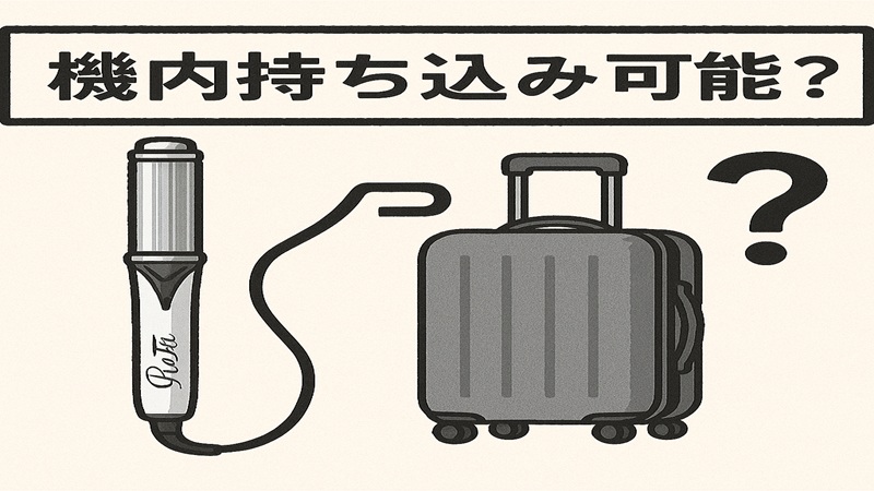リファの機内持ち込みの可否