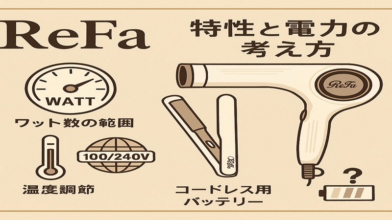 リファの特性と電力の考え方