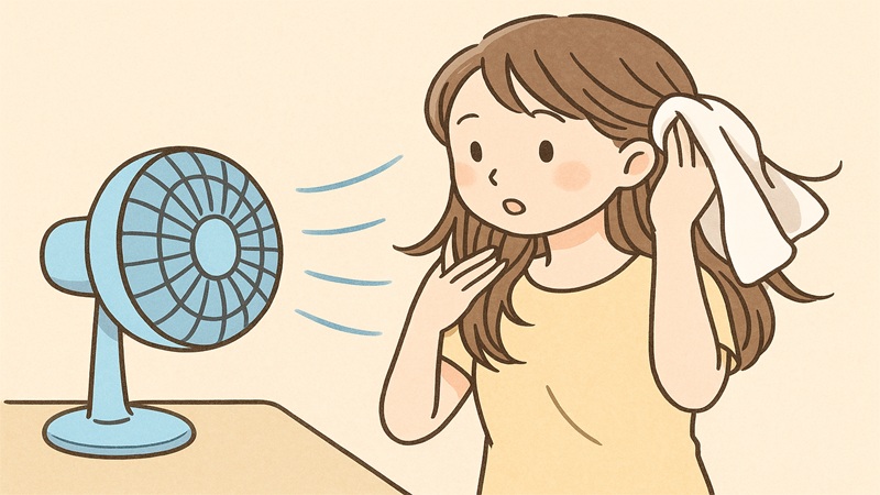 乾かせない時の乾かし方