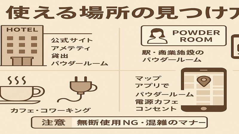 使える場所の見つけ方