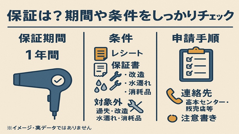 保証は？期間や条件をしっかりチェック