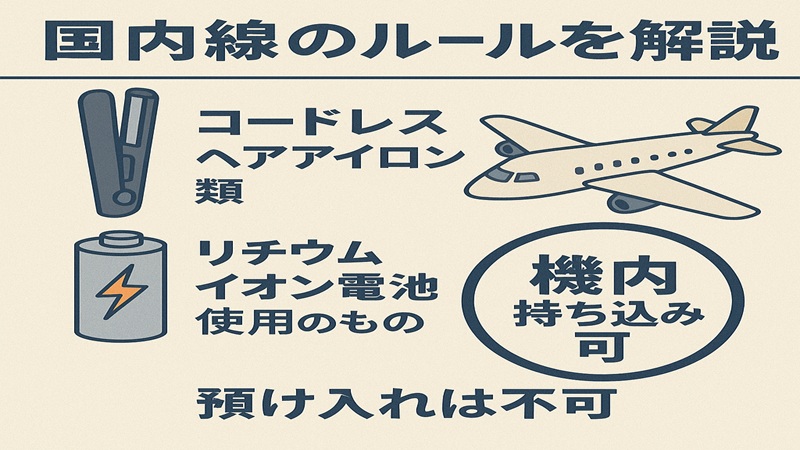 国内線のルールを解説