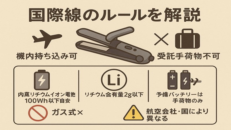 国際線のルールを解説