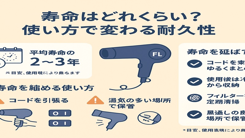 寿命はどれくらい？使い方で変わる耐久性