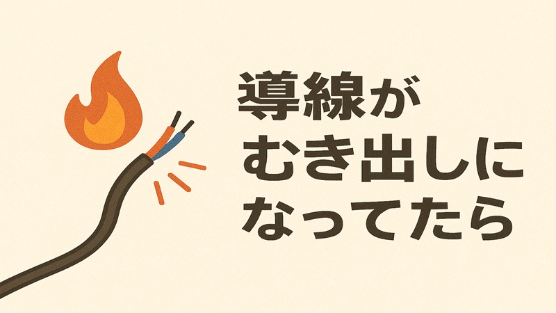 導線がむき出しになってたら