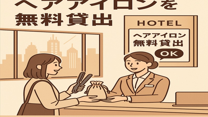 新宿【東京】のホテルのヘアアイロンを無料貸出