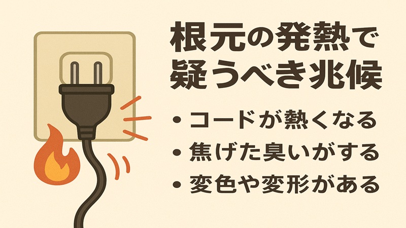 根元の発熱で疑うべき兆候
