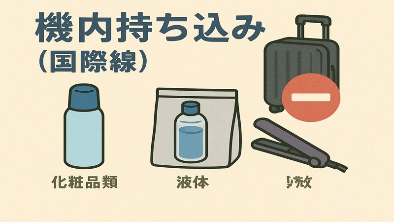 機内持ち込み(国際線)の規制