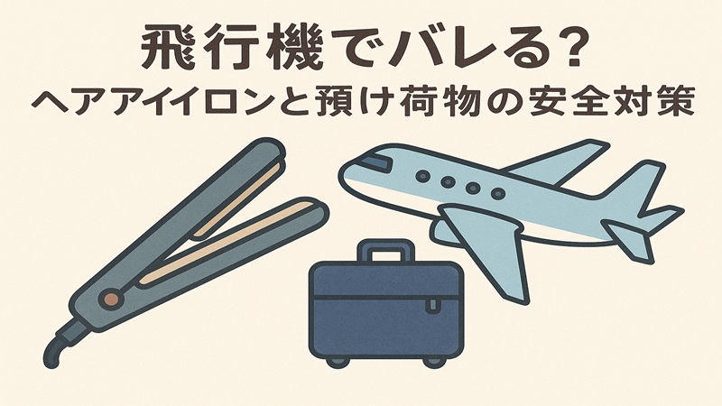 飛行機でバレる？ヘアアイロンと預け荷物の安全対策