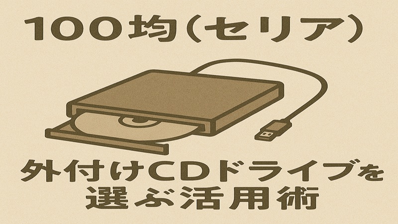 100均（セリア）で外付けcdドライブを選ぶ活用術