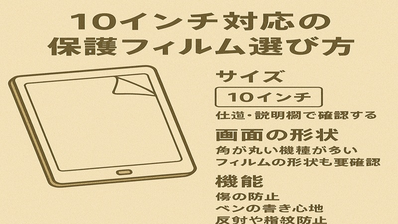 8インチ対応の選び方