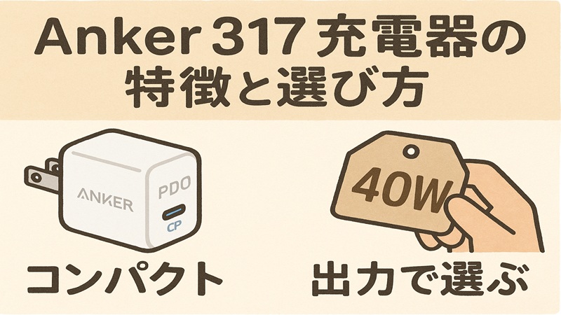 Anker317充電器の特徴と選び方