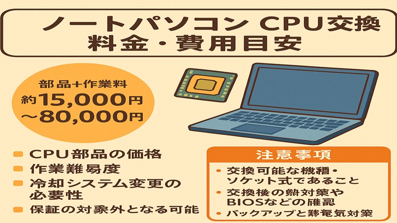 ノートパソコンのcpu交換可能機種の現実！交換手順と注意点を解説 