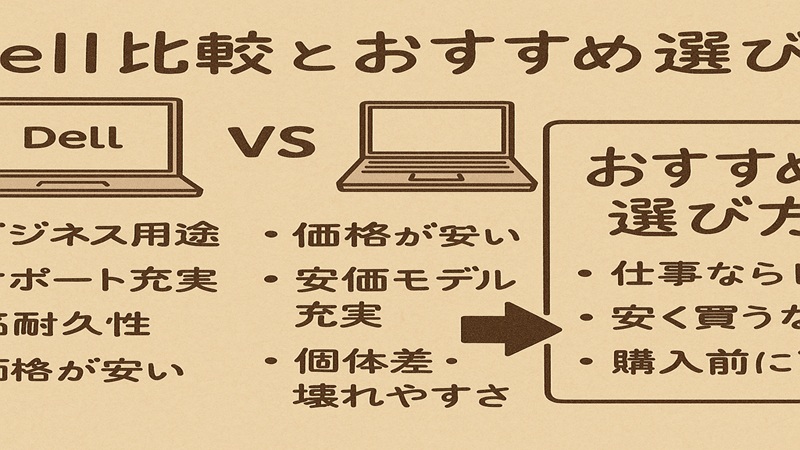 Dell比較とおすすめ選び方