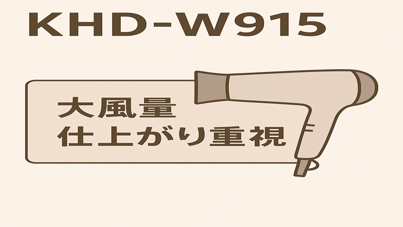 KHD-W915：大風量仕上がり重視