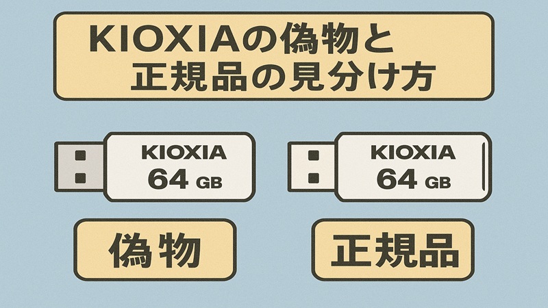 KIOXIAの偽物と正規品の見分け方
