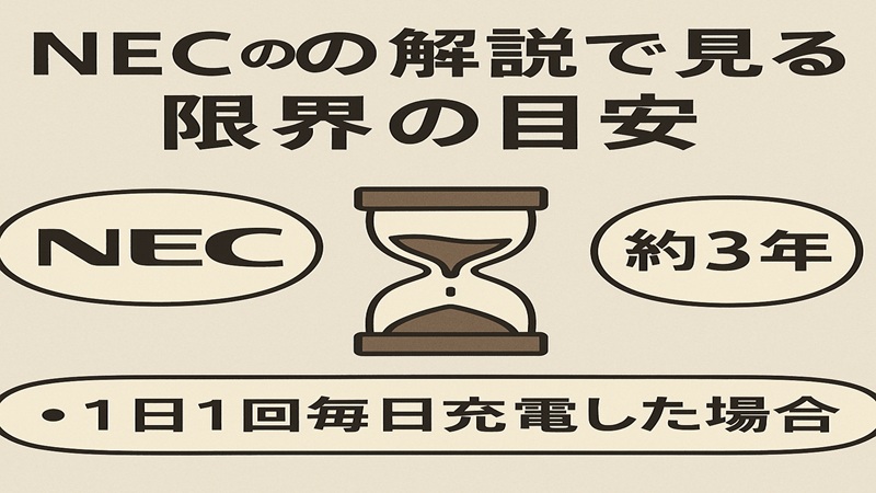NECの解説で見る限界の目安