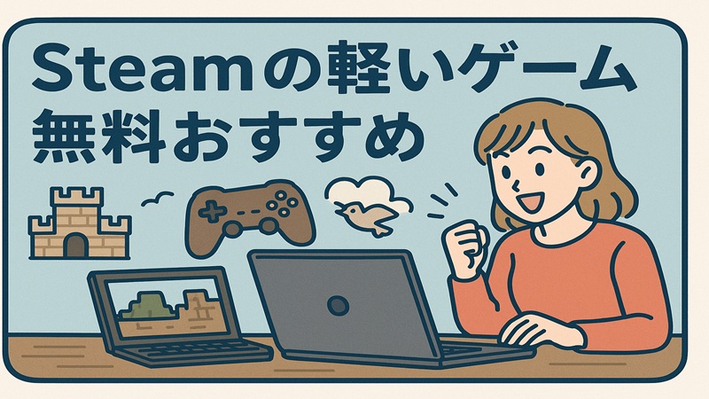 Steamの軽いゲームの無料おすすめ