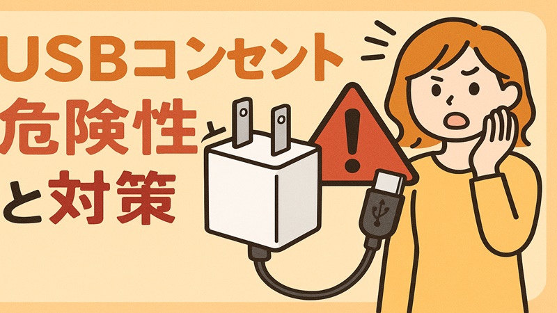 USBコンセントの危険性と対策