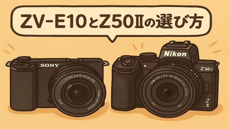 ZV-E10とZ50IIの選び方