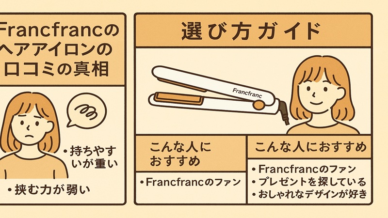 francfrancのヘアアイロンの口コミの真相と選び方ガイド