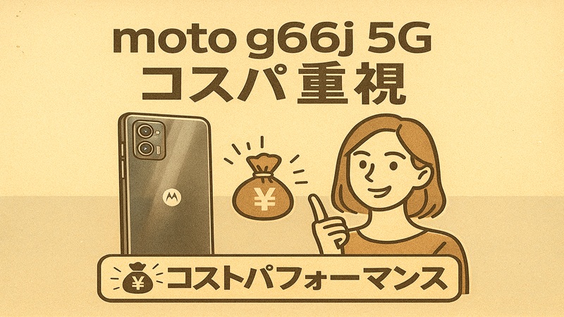 motorolamotog66j5Gのコスパ重視
