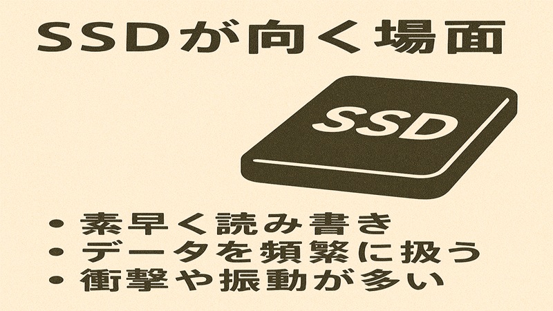 ssdが向く場面