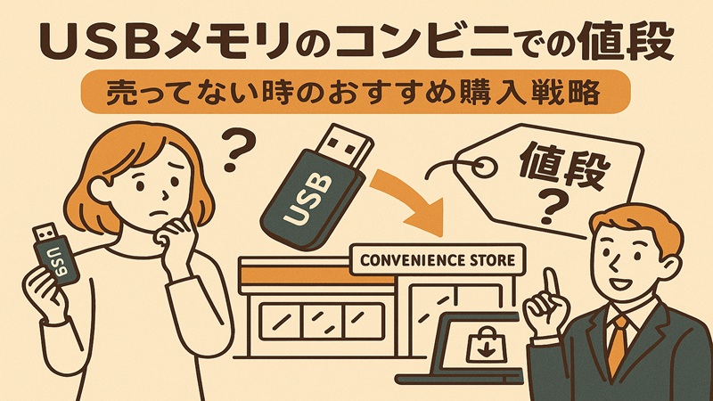 usbメモリのコンビニでの値段。売ってない時のおすすめ購入戦略
