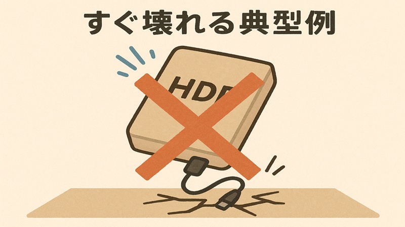 すぐ壊れる典型例