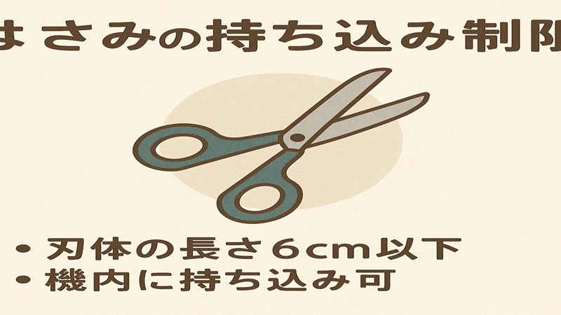はさみの持ち込み制限