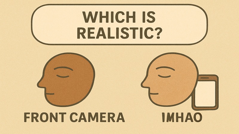 インカメラとではどっちがリアル？