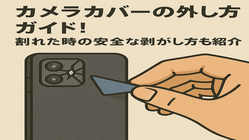 カメラカバーの外し方ガイド！割れた時の安全な剥がし方も紹介