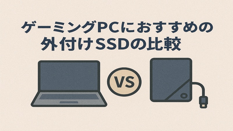 ゲーミングpcにおすすめの外付けssdの比較