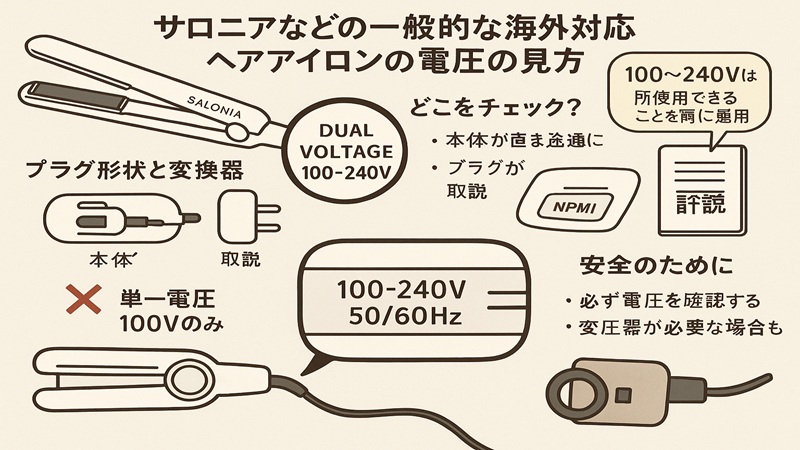 サロニア製品の対応電圧