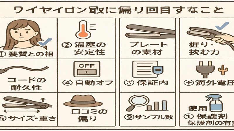 ストレートアイロンの口コミを読み解く視点