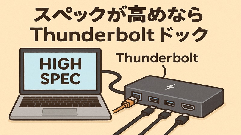 スペックが高めならThunderboltドック