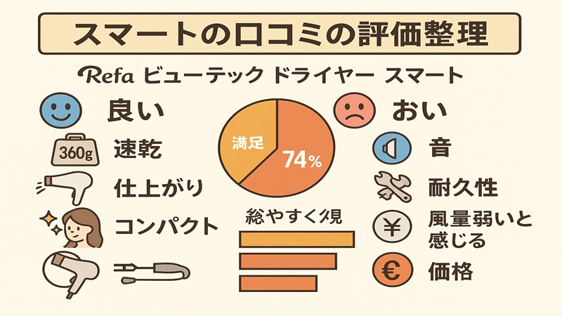 スマートの口コミの評価整理