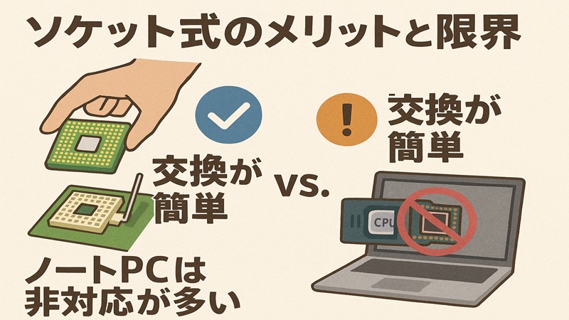 ソケット式のメリットと限界