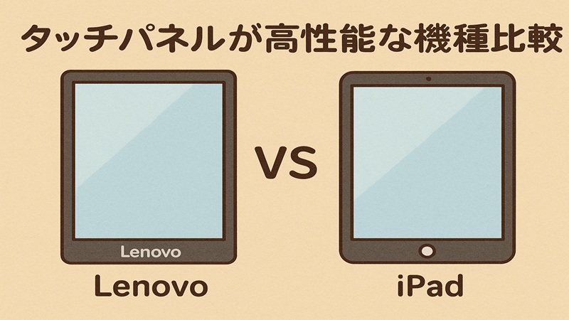 タッチパネルが高性能な機種比較