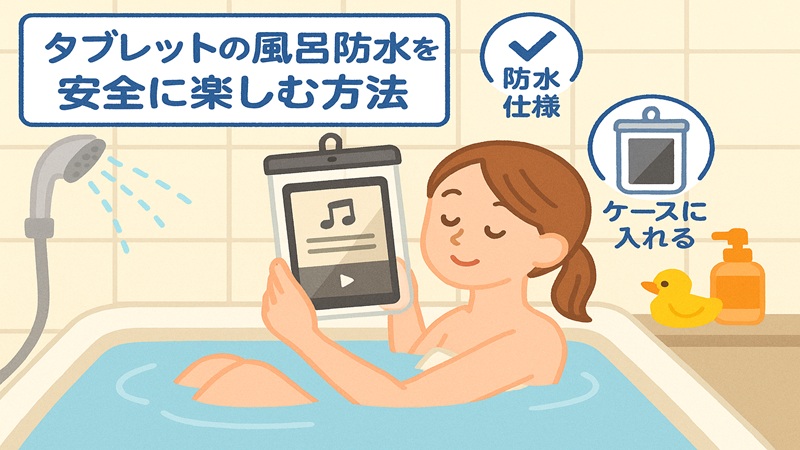 タブレットの風呂防水を安全に楽しむ方法