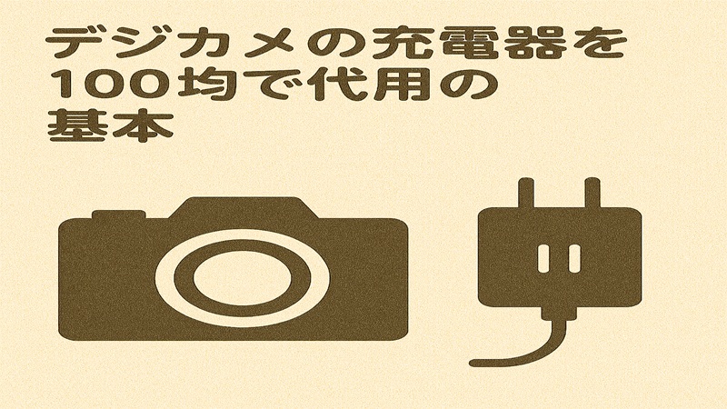 デジカメの充電器を100均で代用の基本