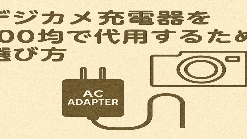 デジカメ充電器を100均で代用するための選び方