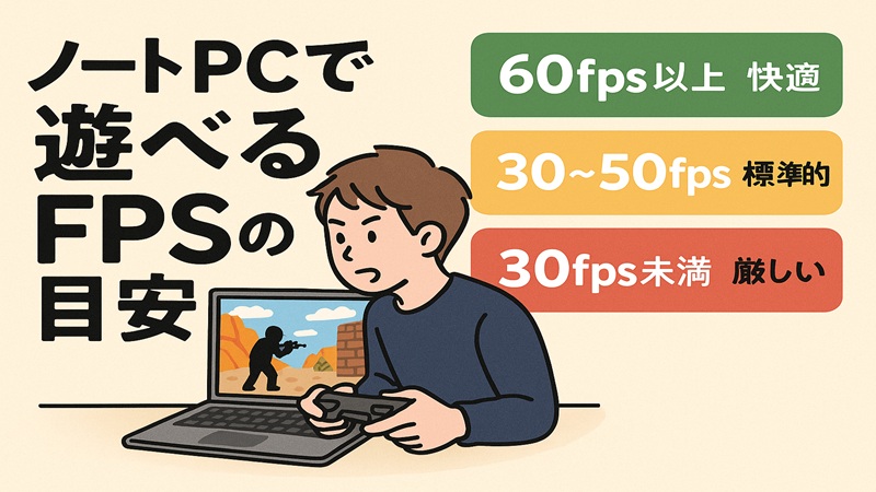 ノートPCで遊べるFPSの目安