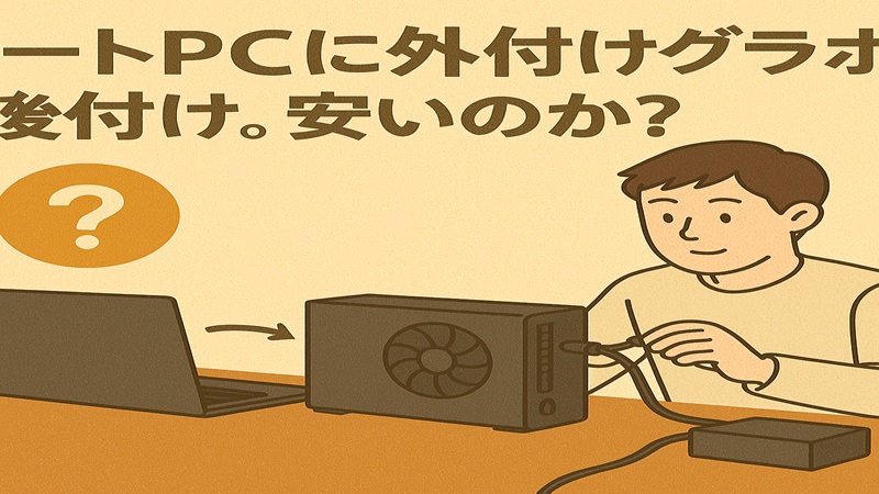 ノートPCに外付けグラボを後付け。安いのか？