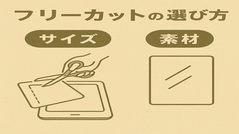 フリーカットの選び方