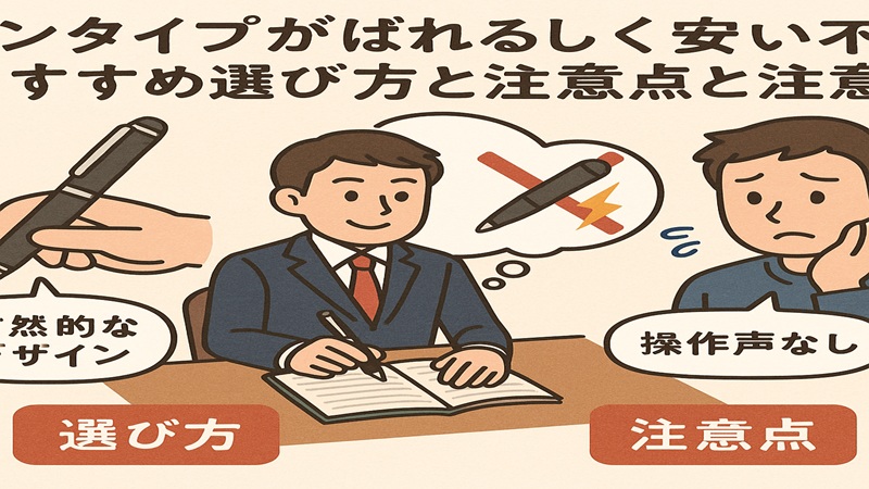 ペン型カメラがばれる不安を解消するための正しい選び方と注意点